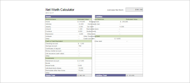 Savings Calculators Spreadsheet Template
