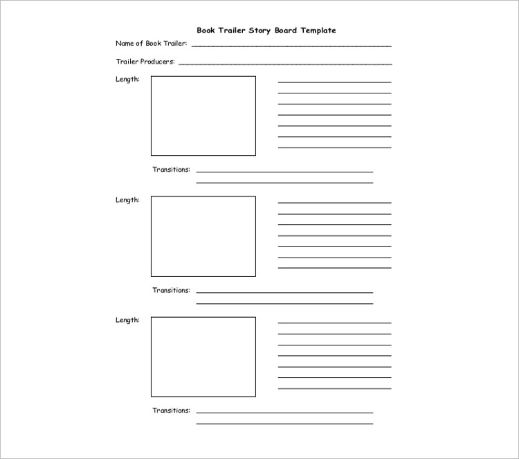 Simple story board Template