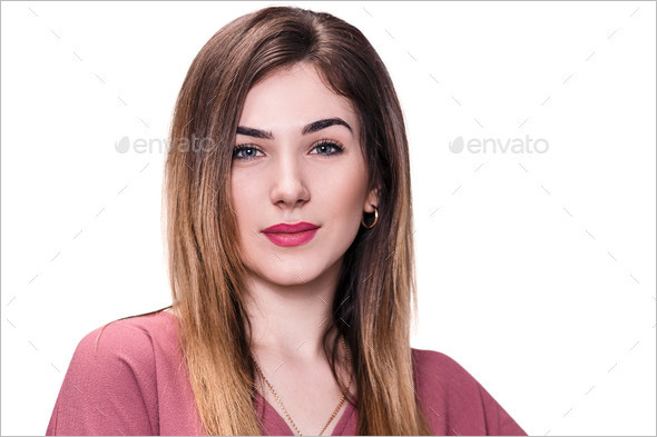 Smiling young beautiful woman picture