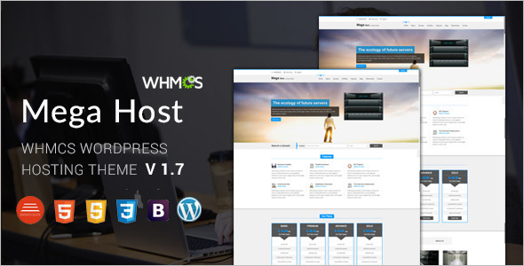 Software hosting WordPress template