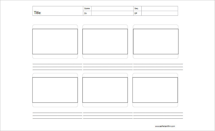 Story Board Template PDF Document