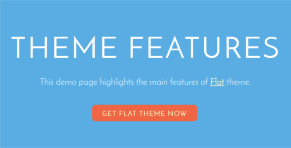 Trendy flat Design WordPress theme