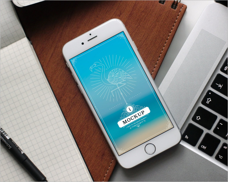 iPhone 6s Plus work Place Mockup