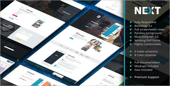 responsive bootstrap landing page template