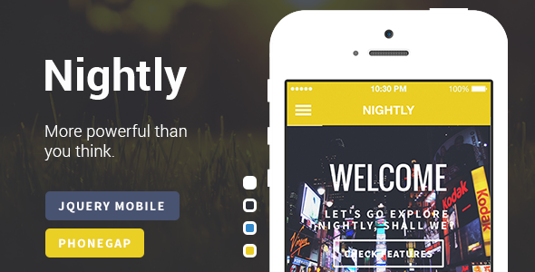 A Bold jQuery Mobile Template