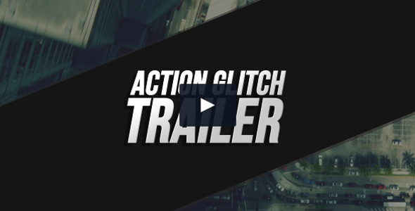 Action Glitch Trailer 3D Text Video