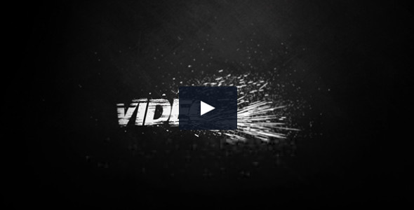 Black And White Dusty and Grungy Logo Video Template