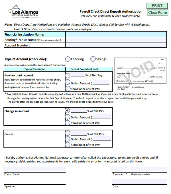 Blank Payroll Check Template pdf