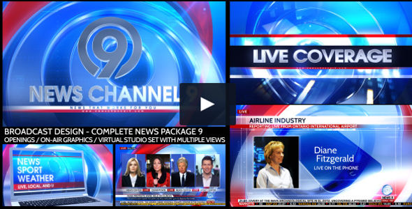 Broadcast Design Complete News Package Video