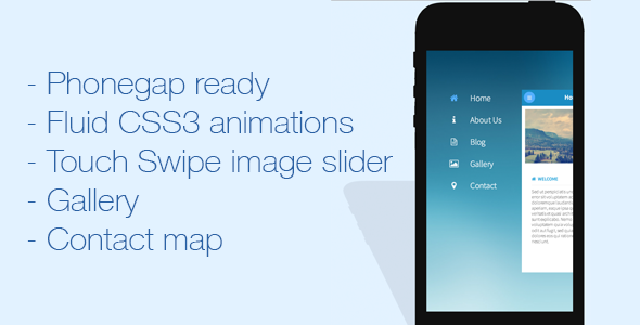 CSS3 Mobile-First Website Template
