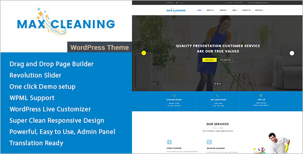 Cleaning Company WordPress Theme