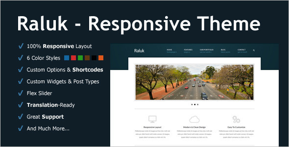 Corporate One Page WordPress Template