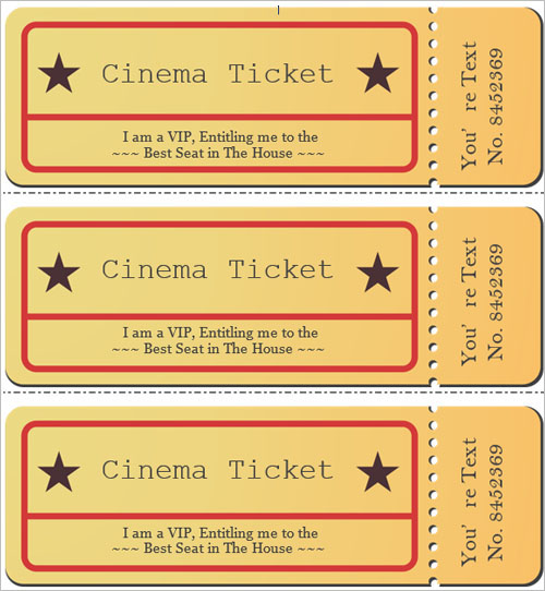 36+ Printable Movie Ticket Templates Free PSD, PDF, Excel Formats