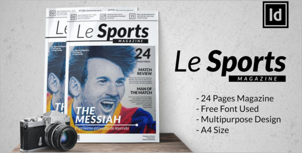 Customize Sports Magzine Template