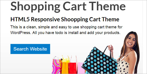 Download Shopping Cart WordPress Template