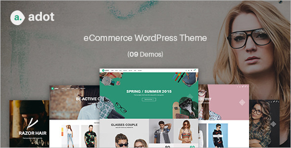 E-commerce Typography WordPress Template