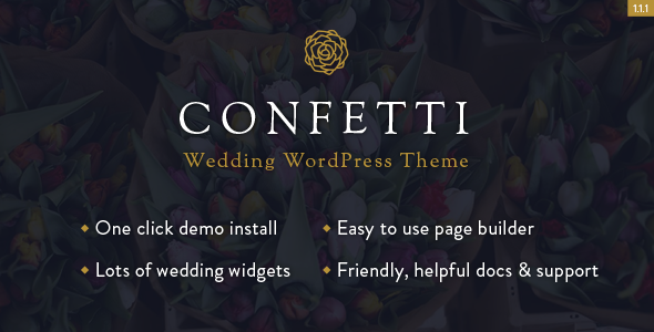 Elegant Wedding WordPress Template