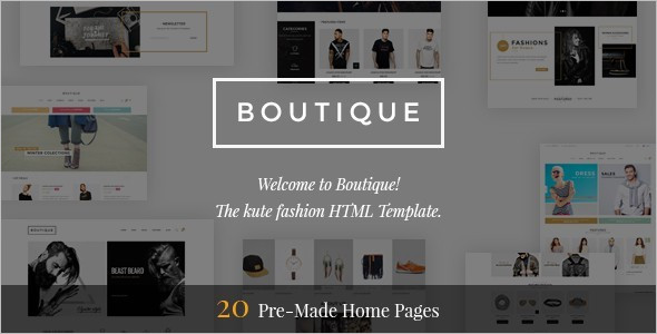 Fashion Boutiqu Website Template
