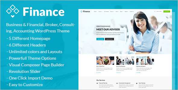 Finance Accounting Website Template
