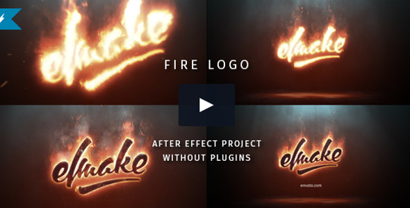 Fire Logo Infographic Video Template