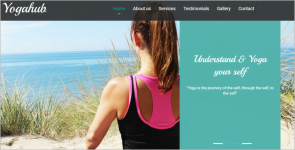 Flat Bootstrap Yoga Website Template