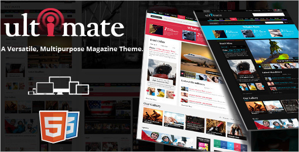 HTML Entertainment Magazine Template W