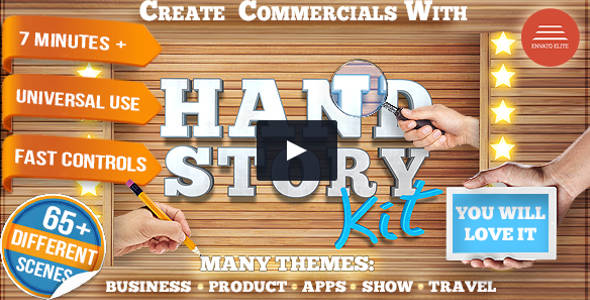 Hand Explainer Commercial Product Promo Openers Video