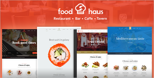 Hotel Food WordPress Template