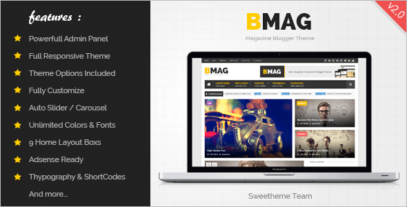 Magzine Blogger Website Template