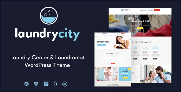 New Laundry Service WordPress Template