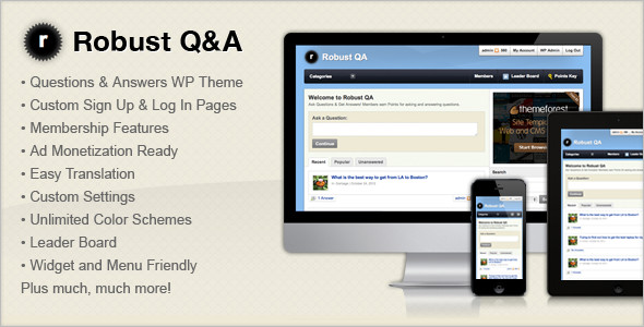 Premium Question & Answer WordPress Theme