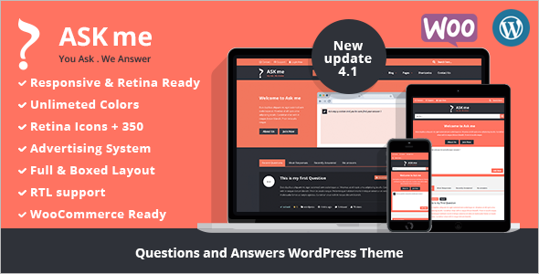 Responsive Questions & Answers WordPress Theme