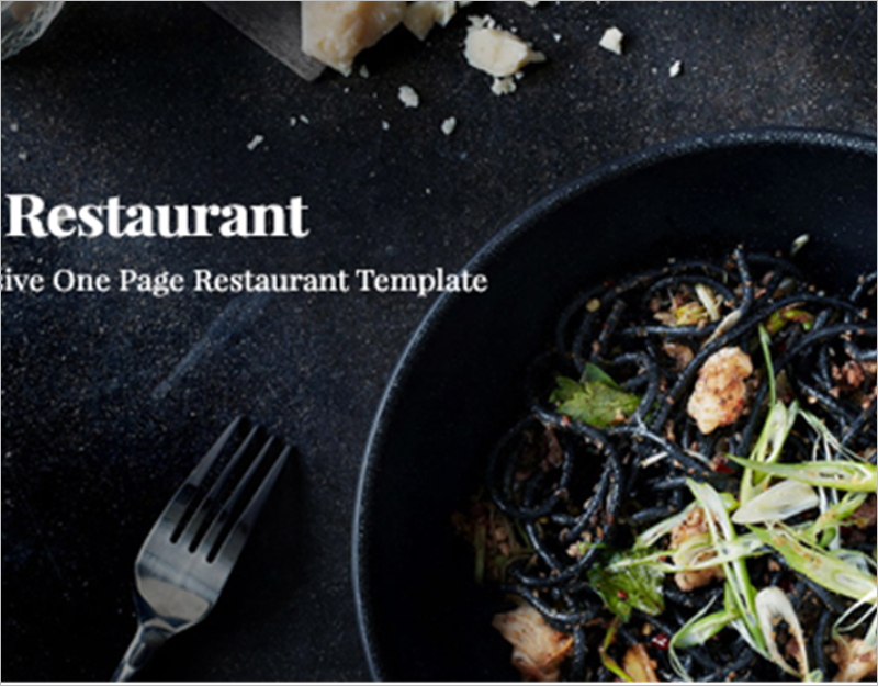 Restaurant HTML5 Website Template