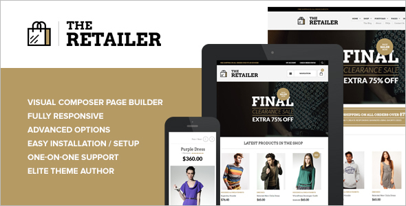 Retailer E-commerce WordPress Template