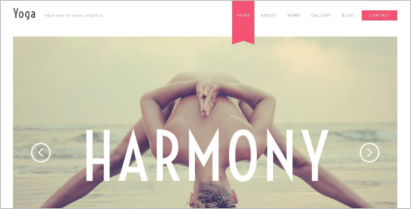 Simple Yoga Website Template