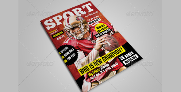 Sports Magzine Page Template