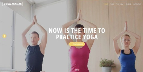Yoga Pratice Website Template