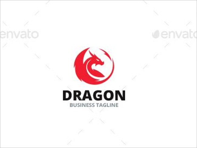 Main Look Of Dragon Logo Template