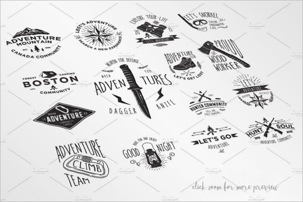 Adventure Badges & Stickers Design