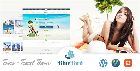 Blue Bird Travel Website Template