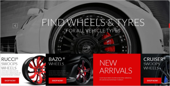 Car Wheels Accessories WooCommerce Template
