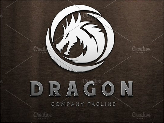 Dragon Logo Natural Template