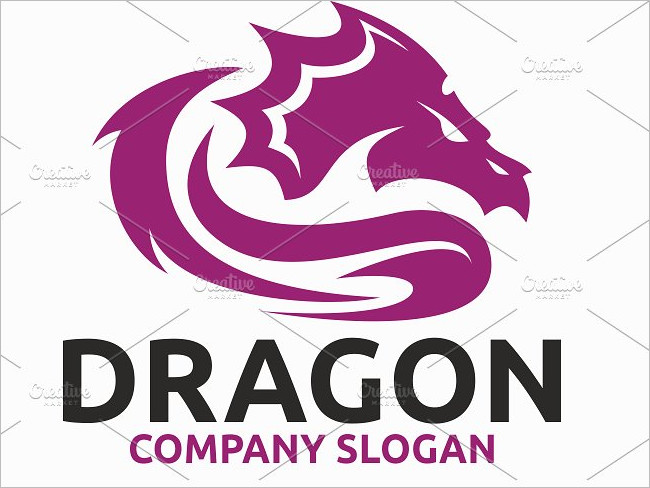 Dragon Looked Mainly Design Template