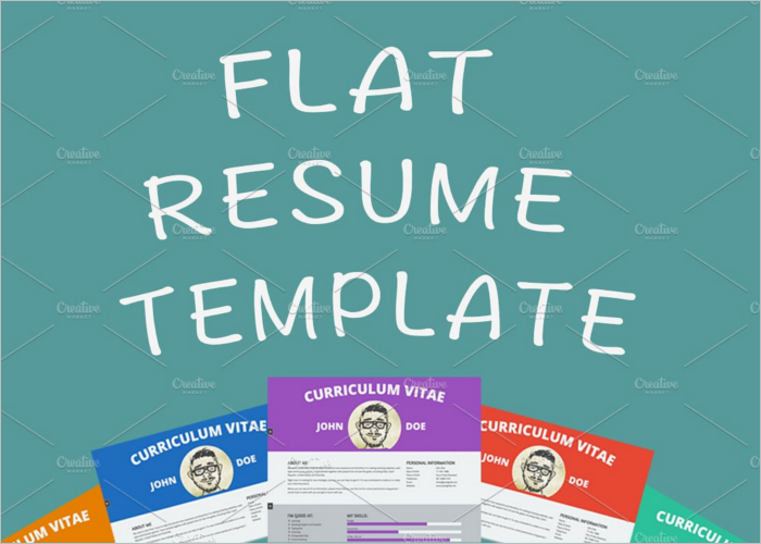 Flat HTML Resume Template