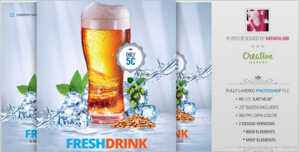 Fresh Drink Promotion Flyer