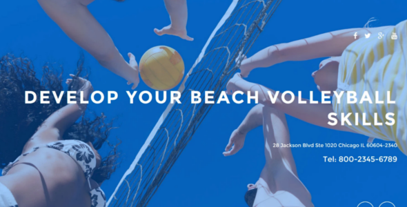 Main Volleyball Club Website Template