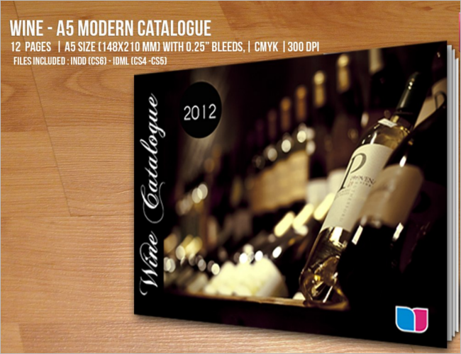Modern Wine Catlog Template