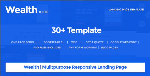 Multi Bootstrap Landing page Template
