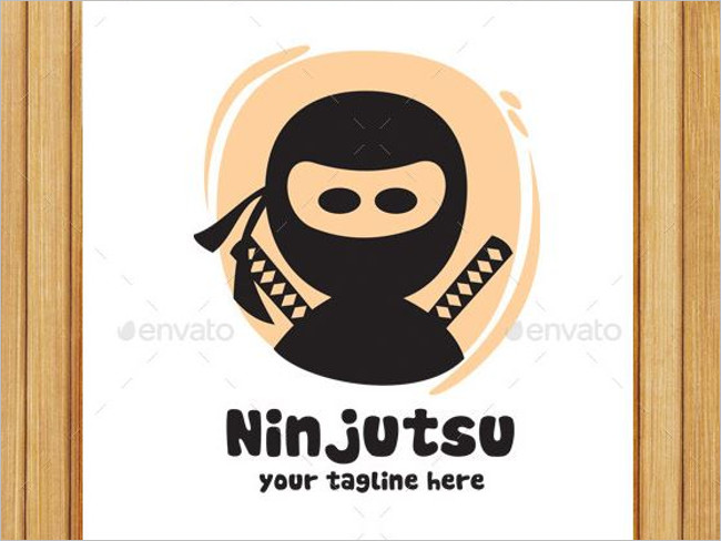 Ninja Logo Sushi Design