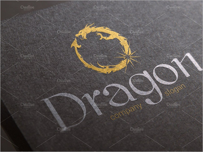 Reduced Dragon Logo Template